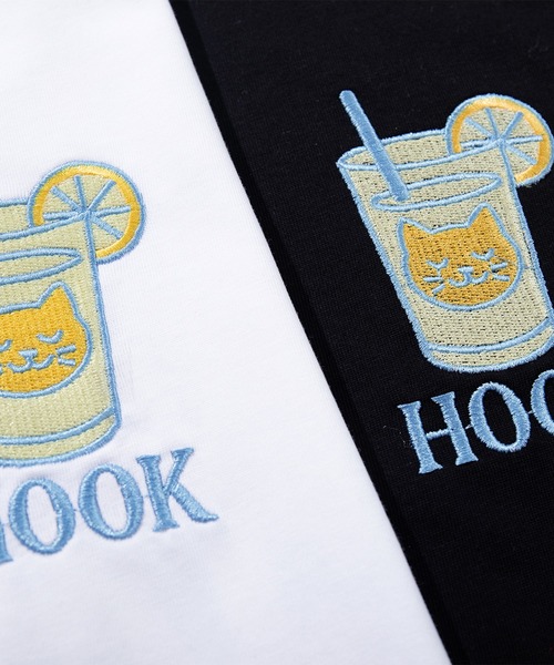 HOOK(フック)の「HOOK -original- サングラスキャットビーチプリントTシャツ(Tシャツ/カットソー・メンズ・ホワイト/ブラック・L/XL/M)」の8枚目の写真