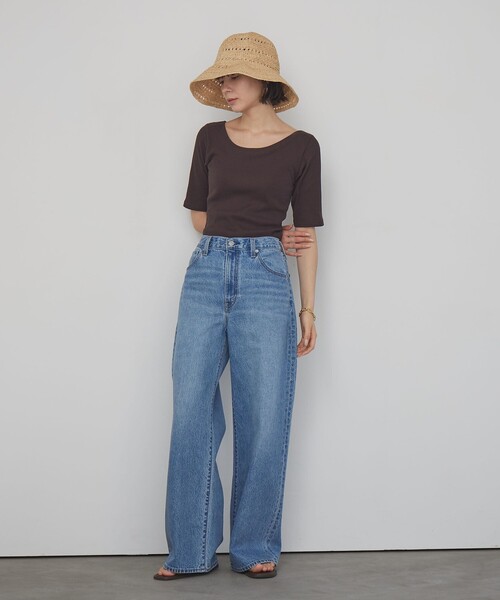 Vincent Pradier（ヴァンサンプラディエ）の「＜VINCENT PRADIER＞ワイドハット / HAT（ハット・レディース・ナチュラル・FREE）」の2枚目の写真