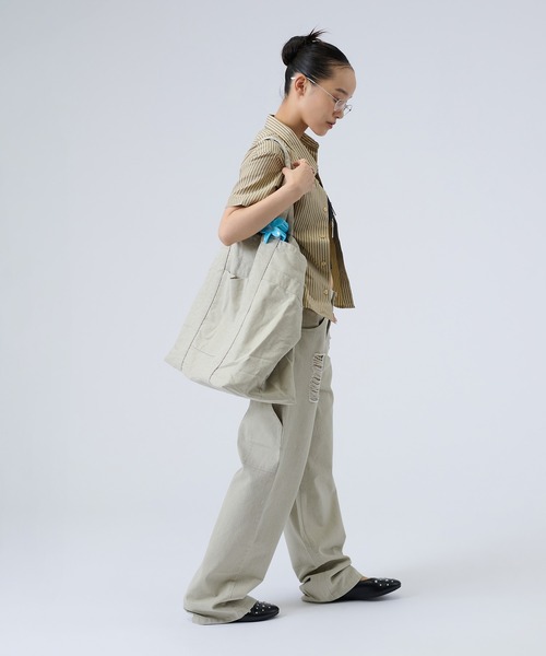 FTW(エフティダブリュー)の「TOTE BAG(トートバッグ・レディース・ベージュ/チャコールグレー・FREE)」の7枚目の写真