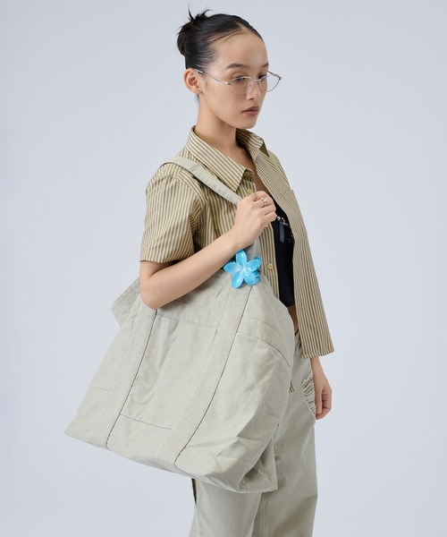 FTW(エフティダブリュー)の「TOTE BAG(トートバッグ・レディース・ベージュ/チャコールグレー・FREE)」の18枚目の写真