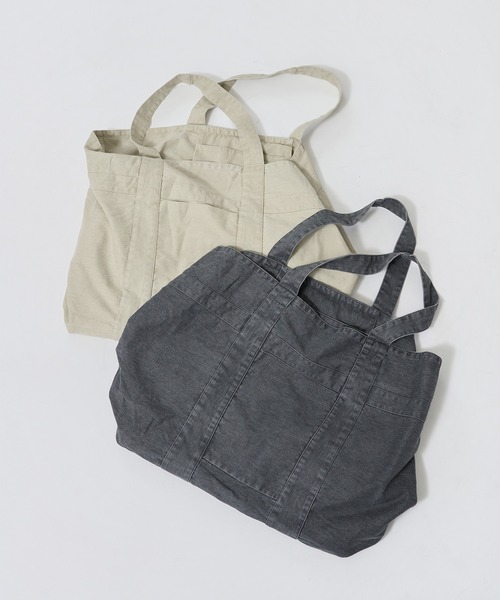 FTW(エフティダブリュー)の「TOTE BAG(トートバッグ・レディース・ベージュ/チャコールグレー・FREE)」の14枚目の写真