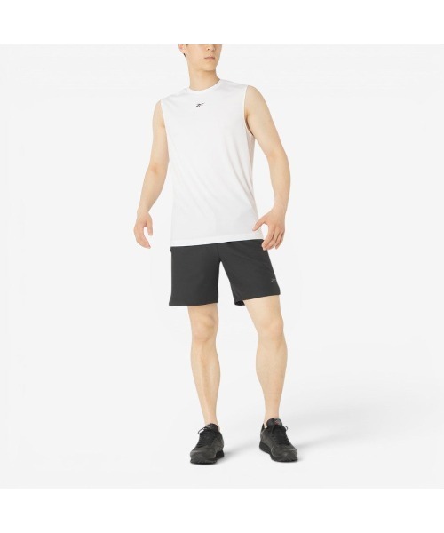 Reebok(リーボック)の「トレイン スリーブレス テック Tシャツ / ID TRAIN SLVLS TECH TEE(Tシャツ/カットソー・メンズ・ホワイト/ネイビー/ブラック・MEDIUM/LARGE/SMALL/X-LARGE)」の8枚目の写真