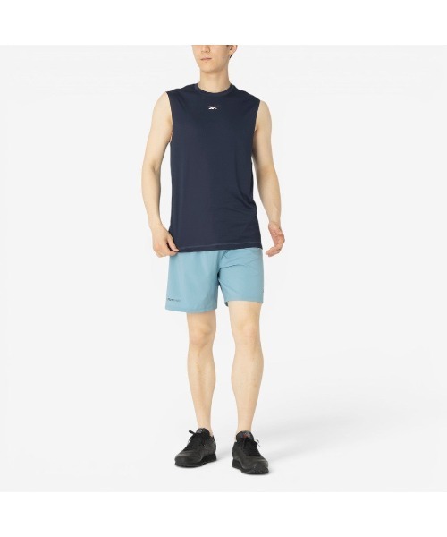 Reebok(リーボック)の「トレイン スリーブレス テック Tシャツ / ID TRAIN SLVLS TECH TEE(Tシャツ/カットソー・メンズ・ホワイト/ネイビー/ブラック・MEDIUM/LARGE/SMALL/X-LARGE)」の16枚目の写真