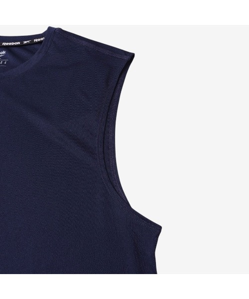 Reebok(リーボック)の「トレイン スリーブレス テック Tシャツ / ID TRAIN SLVLS TECH TEE(Tシャツ/カットソー・メンズ・ホワイト/ネイビー/ブラック・MEDIUM/LARGE/SMALL/X-LARGE)」の19枚目の写真