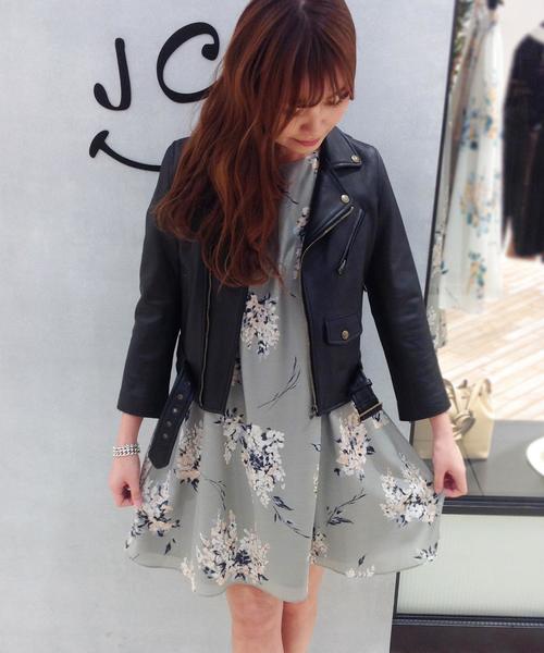 Jewel Changes（ジュエルチェンジズ）の「【CLASSY. 掲載】〓★JCUR レザー ダブルライダース ジャケット（ライダースジャケット・レディース・ブラック・36/38）」の17枚目の写真