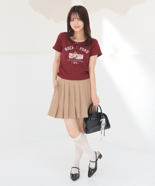 Honeys(ハニーズ)の「裏地パンツ付ミニプリーツスカート(スカート・キッズ・ブラウン/ヘザーチャコール/ブラック/キャメル・150cm/L/LL/M/S)」の10枚目の写真