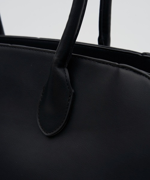 SOEMIN(ソミン)の「Minimal big bag/ミニマルビッグハンドバッグ(ハンドバッグ・レディース・ブラック・FREE)」の4枚目の写真