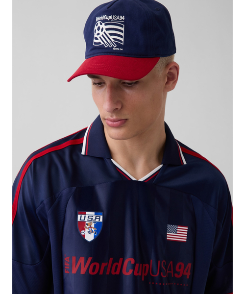 GAP(ギャップ)の「FIFA WORLD CUP(TM) ベースボールキャップ(キャップ・メンズ・グリーン/オフホワイト/ネイビー/ライトブルー/レッド・ONE SIZE)」の4枚目の写真