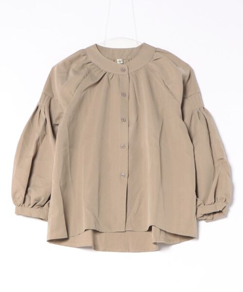 BLANC FICELLE(ブランフィセル)の「バルーンスリーブ シャツ(シャツ/ブラウス・レディース・KHAKI/Black/White・M/L)」の9枚目の写真
