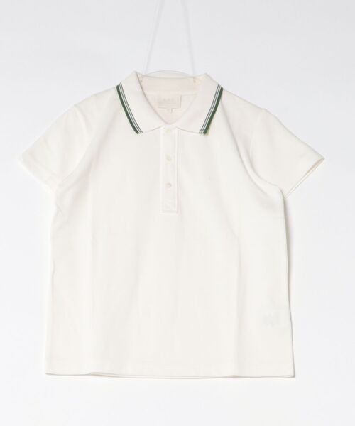 A.P.C.（アーペーセー）の「POLO RENEE（ポロシャツ・レディース・ホワイト/ネイビー・M/L/S）」の2枚目の写真