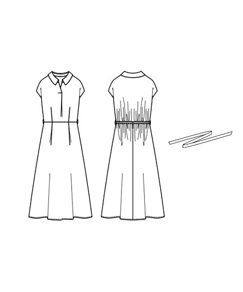 Emilyan(エミリアン)の「【 きちんと見えが叶う 】 リネンライク・細見えシャツフレアワンピース(ワンピース・レディース・ブラック/モカ・M)」の16枚目の写真