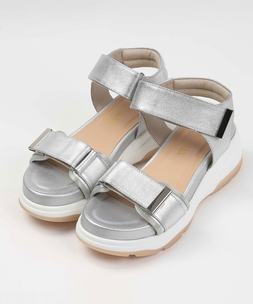 BARCLAY(バークレー)の「BARCLAY(バークレー)ベルトスポーツサンダル(サンダル・レディース・シルバー/アイボリー/ブラック・22.5cm/23cm/23.5cm/24cm/24.5cm)」の3枚目の写真