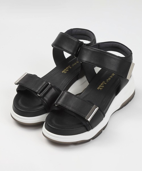 BARCLAY(バークレー)の「BARCLAY(バークレー)ベルトスポーツサンダル(サンダル・レディース・シルバー/アイボリー/ブラック・22.5cm/23cm/23.5cm/24cm/24.5cm)」の1枚目の写真
