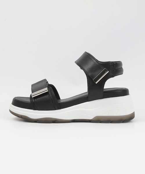BARCLAY(バークレー)の「BARCLAY(バークレー)ベルトスポーツサンダル(サンダル・レディース・シルバー/アイボリー/ブラック・22.5cm/23cm/23.5cm/24cm/24.5cm)」の4枚目の写真