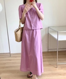 半袖トップススカートセットアップ