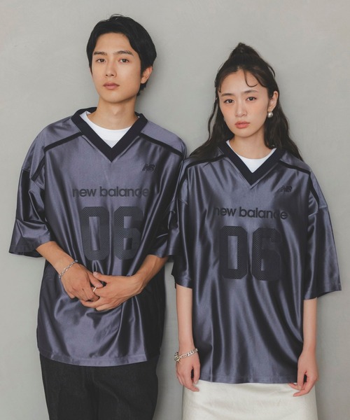 NEW BALANCE(ニューバランス)の「アメリカンフットボールシャツ(Tシャツ/カットソー・メンズ・ブルーグレー/グレイッシュブルー・SMALL/MEDIUM/LARGE/X-LARGE/XX-LARGE)」の4枚目の写真