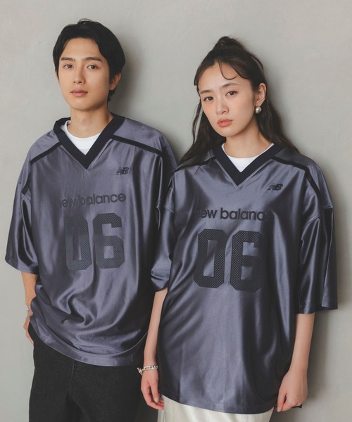 NEW BALANCE(ニューバランス)の「アメリカンフットボールシャツ(Tシャツ/カットソー・メンズ・ブルーグレー/グレイッシュブルー・SMALL/MEDIUM/LARGE/X-LARGE/XX-LARGE)」の3枚目の写真