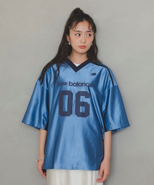 NEW BALANCE(ニューバランス)の「アメリカンフットボールシャツ(Tシャツ/カットソー・メンズ・ブルーグレー/グレイッシュブルー・SMALL/MEDIUM/LARGE/X-LARGE/XX-LARGE)」の19枚目の写真