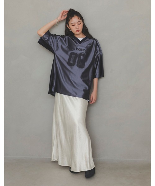 NEW BALANCE(ニューバランス)の「アメリカンフットボールシャツ(Tシャツ/カットソー・メンズ・ブルーグレー/グレイッシュブルー・SMALL/MEDIUM/LARGE/X-LARGE/XX-LARGE)」の9枚目の写真
