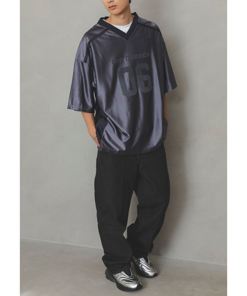 NEW BALANCE(ニューバランス)の「アメリカンフットボールシャツ(Tシャツ/カットソー・メンズ・ブルーグレー/グレイッシュブルー・SMALL/MEDIUM/LARGE/X-LARGE/XX-LARGE)」の14枚目の写真