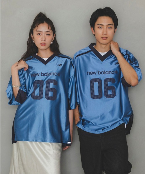 NEW BALANCE(ニューバランス)の「アメリカンフットボールシャツ(Tシャツ/カットソー・メンズ・ブルーグレー/グレイッシュブルー・SMALL/MEDIUM/LARGE/X-LARGE/XX-LARGE)」の16枚目の写真