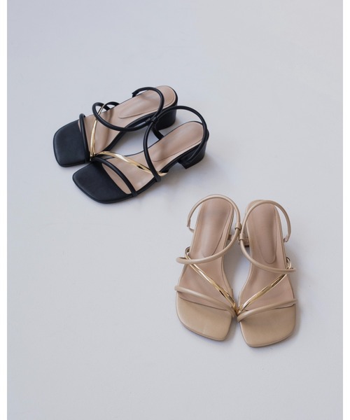 JUMELLE（ジュメロ）の「ストラップサンダル（サンダル・レディース・ブラック/ベージュ・SMALL/MEDIUM/LARGE）」の3枚目の写真