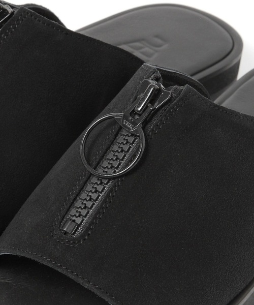 MANEBU(マネブ)の「【MANEBU(マネブ)】GOO ZIP SUEDE(サンダル・メンズ・ブラック・MEDIUM/SMALL)」の10枚目の写真