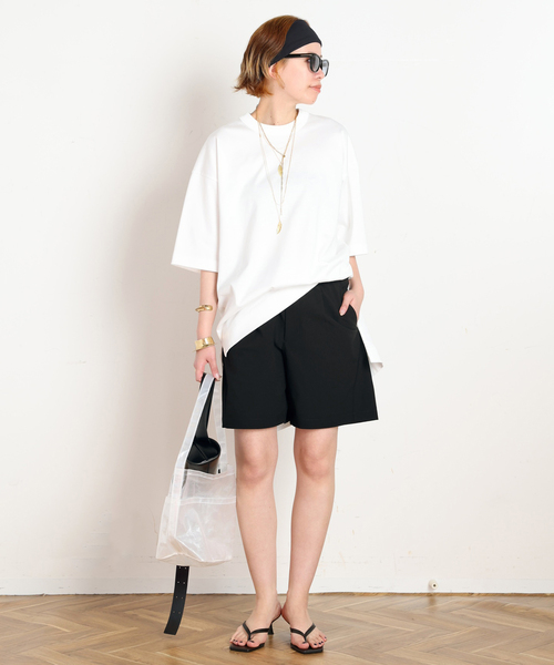 GOLDWIN(ゴールドウィン)の「【Goldwin/ゴールドウィン】One Tuck Light Stretch Shorts(その他パンツ・レディース・ブラック/ベージュ・36/38)」の6枚目の写真
