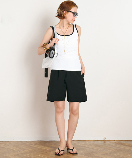 GOLDWIN(ゴールドウィン)の「【Goldwin/ゴールドウィン】One Tuck Light Stretch Shorts(その他パンツ・レディース・ブラック/ベージュ・36/38)」の15枚目の写真