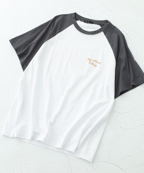 FUNALIVE(ファンアライブ)の「接触冷感加工リンガー&ラグラン少しショート丈Tシャツ 半袖(Tシャツ/カットソー・メンズ・ホワイト系7/ホワイト系5/ホワイト系3/ホワイト系2/ホワイト系1/ブラック系1/ホワイト系6/ホワイト系4・XL/L/M)」の4枚目の写真