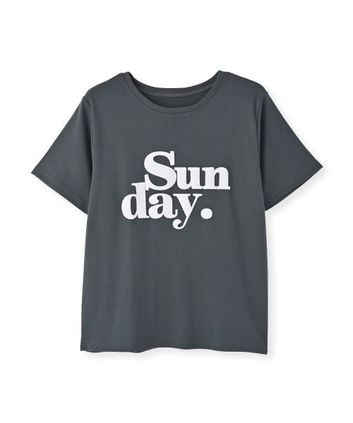 marjour（マージュール）の「FLOCKY LOGO TEE（Tシャツ/カットソー・レディース・チャコールグレー/オフホワイト・M）」の14枚目の写真