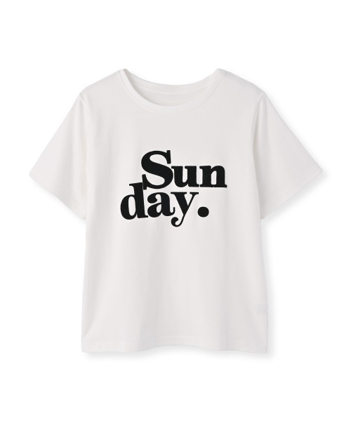 marjour（マージュール）の「FLOCKY LOGO TEE（Tシャツ/カットソー・レディース・チャコールグレー/オフホワイト・M）」の15枚目の写真