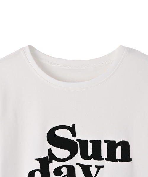 marjour（マージュール）の「FLOCKY LOGO TEE（Tシャツ/カットソー・レディース・チャコールグレー/オフホワイト・M）」の17枚目の写真
