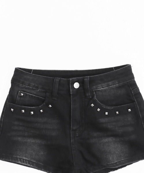 ANAP(アナップ)の「スタッズデザイン加工デニムショートパンツ(その他パンツ・レディース・ブラック/ブルー・M/S)」の11枚目の写真