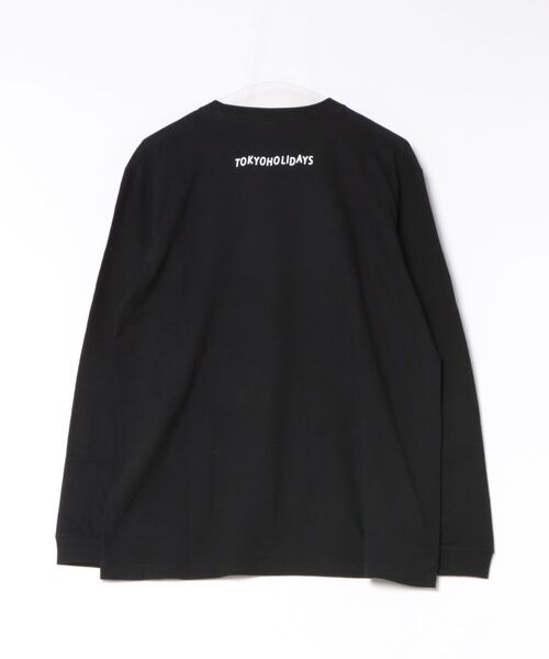 Ben Lenovitz（ベンレノビッツ）の「BEN LENOVITZ × TOKYO HOLIDAYS AV LS TEE（Tシャツ/カットソー・メンズ・ブラック・LARGE）」の2枚目の写真