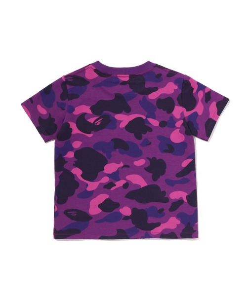 A BATHING APE(アベイシングエイプ)の「BAPE LOGO COLOR CAMO SLIM TEE(Tシャツ/カットソー・レディース・パープル/ブラック・MEDIUM/SMALL/X-SMALL)」の4枚目の写真