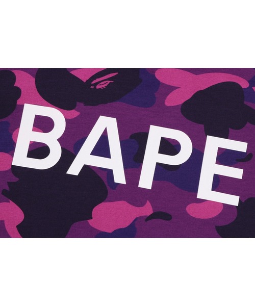 A BATHING APE(アベイシングエイプ)の「BAPE LOGO COLOR CAMO SLIM TEE(Tシャツ/カットソー・レディース・パープル/ブラック・MEDIUM/SMALL/X-SMALL)」の6枚目の写真
