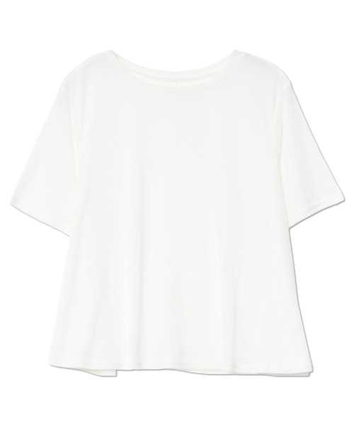KOBE LETTUCE（コウベレタス）の「シアードレープ半袖Tシャツ（Tシャツ/カットソー・レディース・ピンク/ダークブラウン/オフホワイト/ブラック/イエロー・M）」の15枚目の写真