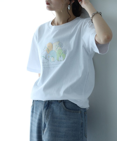 FUNALIVE(ファンアライブ)の「すみっコぐらし お揃いコーデシリーズTシャツ 半袖(Tシャツ/カットソー・メンズ・ホワイト/サックスブルー・L/M/LL)」の16枚目の写真