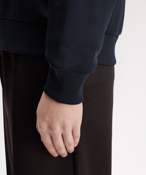 FRED PERRY(フレッドペリー)の「Tipped Open Collar Sweatshirt/ティップドオープンカラースウェット(スウェット・レディース・ベージュ/ネイビー・10)」の20枚目の写真