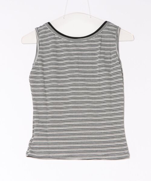 Chiina(チーナ)の「【Chiina】ヘンリーネック コンパクトボーダータンクトップ(タンクトップ・レディース・ネイビー/イエロー/ホワイト・FREE)」の16枚目の写真