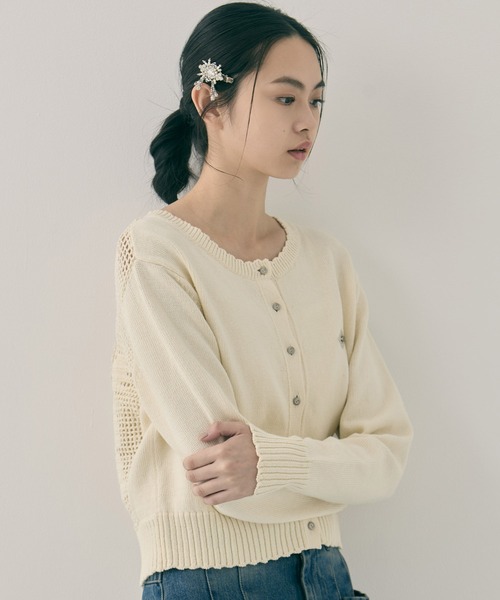 tanakadaisuke(タナカダイスケ)の「crystal hair clip right(バレッタ/ヘアクリップ・レディース・シルバー・FREE)」の9枚目の写真