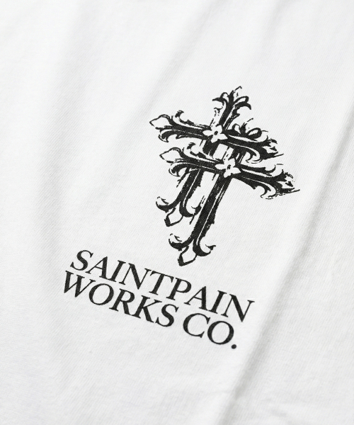SAINTPAIN(セイントペイン)の「SPエアコットンダブルクロス半袖Tシャツホワイト(Tシャツ/カットソー・レディース・その他・MEDIUM/LARGE)」の3枚目の写真