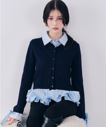 SNIDEL | 【多色展開】ボリュームフリルペプラムカーディガン(カーディガン/ボレロ)