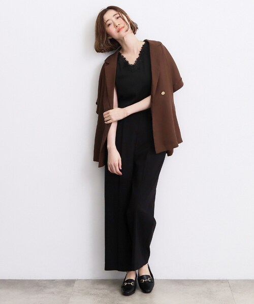 grove(グローブ)の「【抗菌防臭】2WAYレースタンク(タンクトップ・レディース・オフホワイト/ブラック/ナチュラル・04/01/03/02/05)」の5枚目の写真