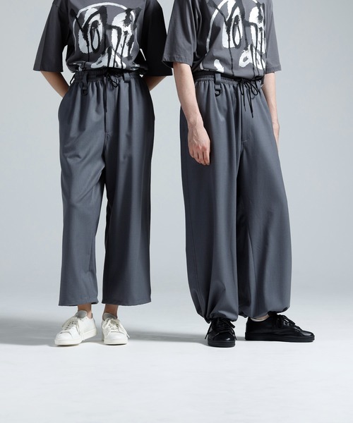 Y-3(ワイスリー)の「Y-3 WOOL STRAIGHT LEG PANTS(その他パンツ・メンズ・グレー・X-SMALL/SMALL/MEDIUM/LARGE/XX-SMALL)」の1枚目の写真
