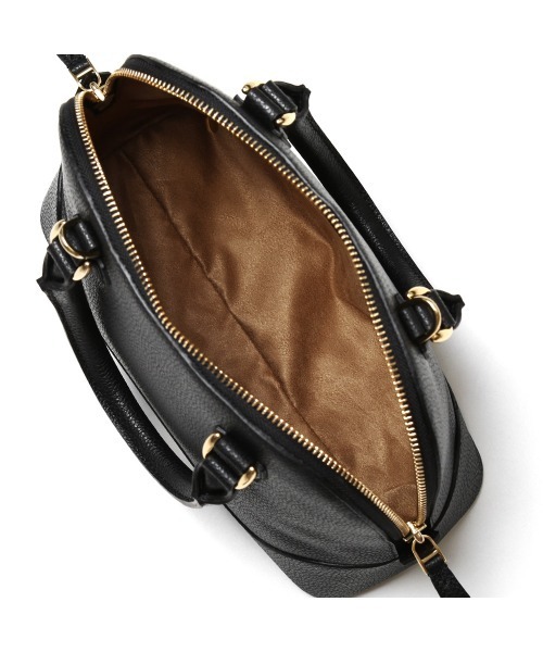 PELLE MORBIDA(ペッレモルビダ)の「Vela(ヴェーラ) VE106-ハンドバッグ(ショルダーバッグ・レディース・ベージュ/アイボリー/ブラック・FREE)」の4枚目の写真