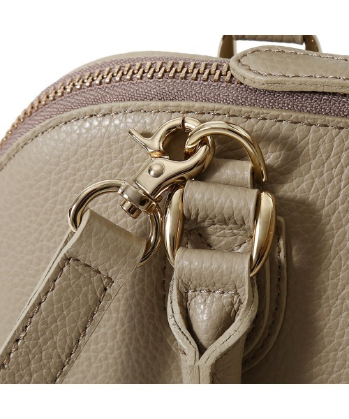 PELLE MORBIDA(ペッレモルビダ)の「Vela(ヴェーラ) VE106-ハンドバッグ(ショルダーバッグ・レディース・ベージュ/アイボリー/ブラック・FREE)」の13枚目の写真
