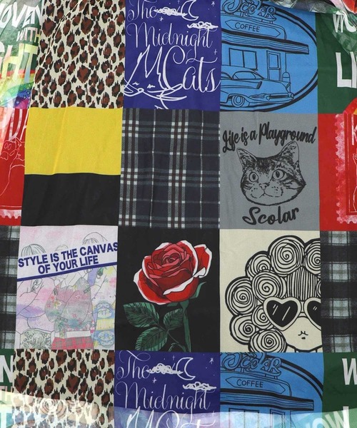 ScoLar(スカラー)の「ScoLar(スカラー) 2柄展開 デニム×チュール切替スカート(デニムスカート・レディース・ブラック/ネイビー・MEDIUM)」の14枚目の写真