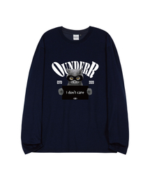 OUNDERR（オアンダーアール）の「THUG_オーバーサイズ_ロングスリーブ [ネイビー]（Tシャツ/カットソー）」